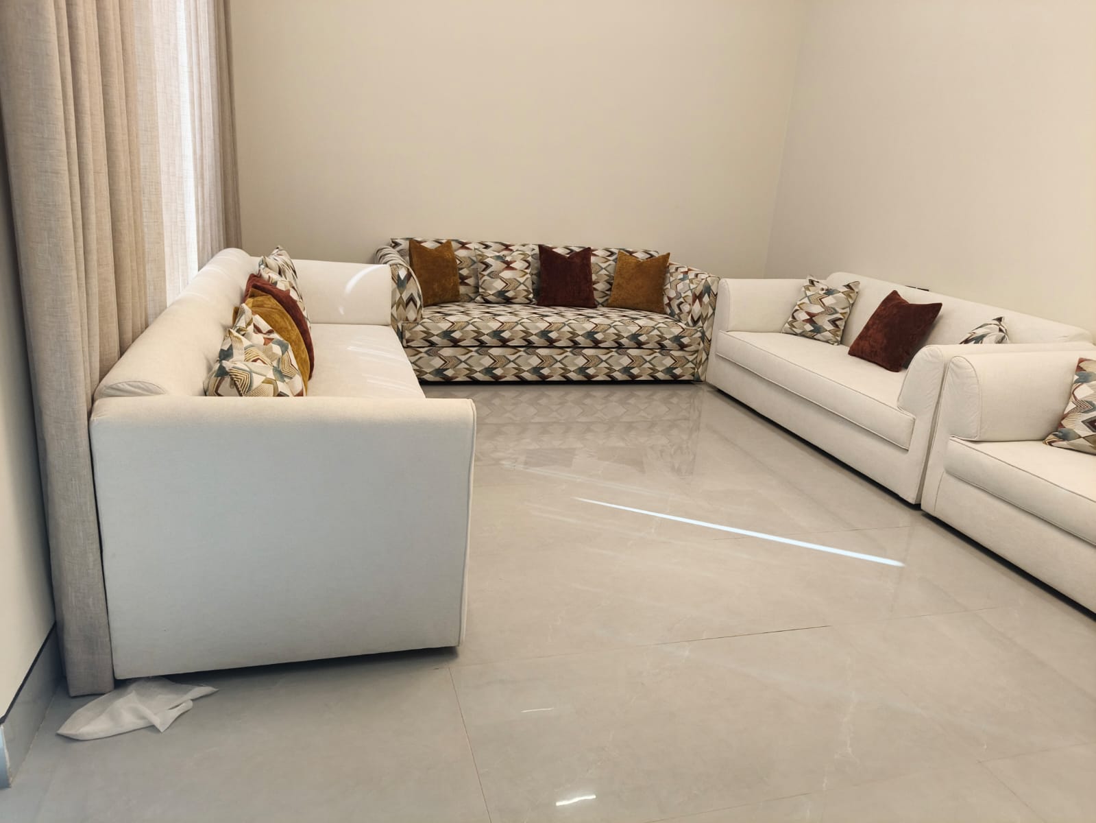 Custom Arabic majlis seating made in Riyadh