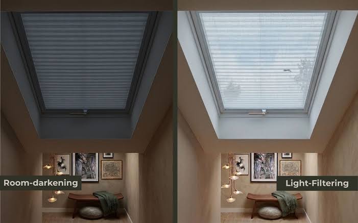 Ceiling curtain for glass roof in a Riyadh villa