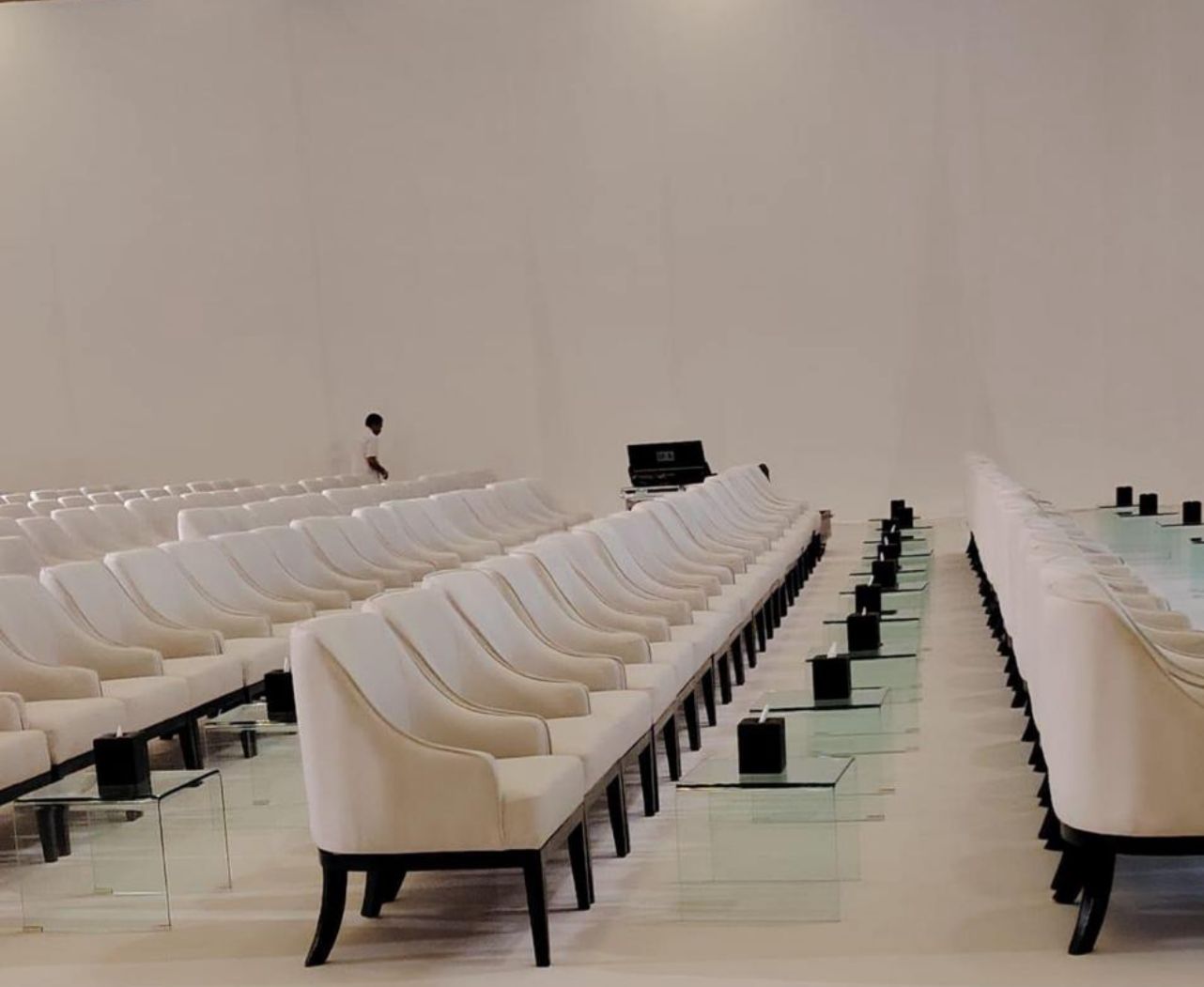 Event seating and rental chairs set up in Riyadh